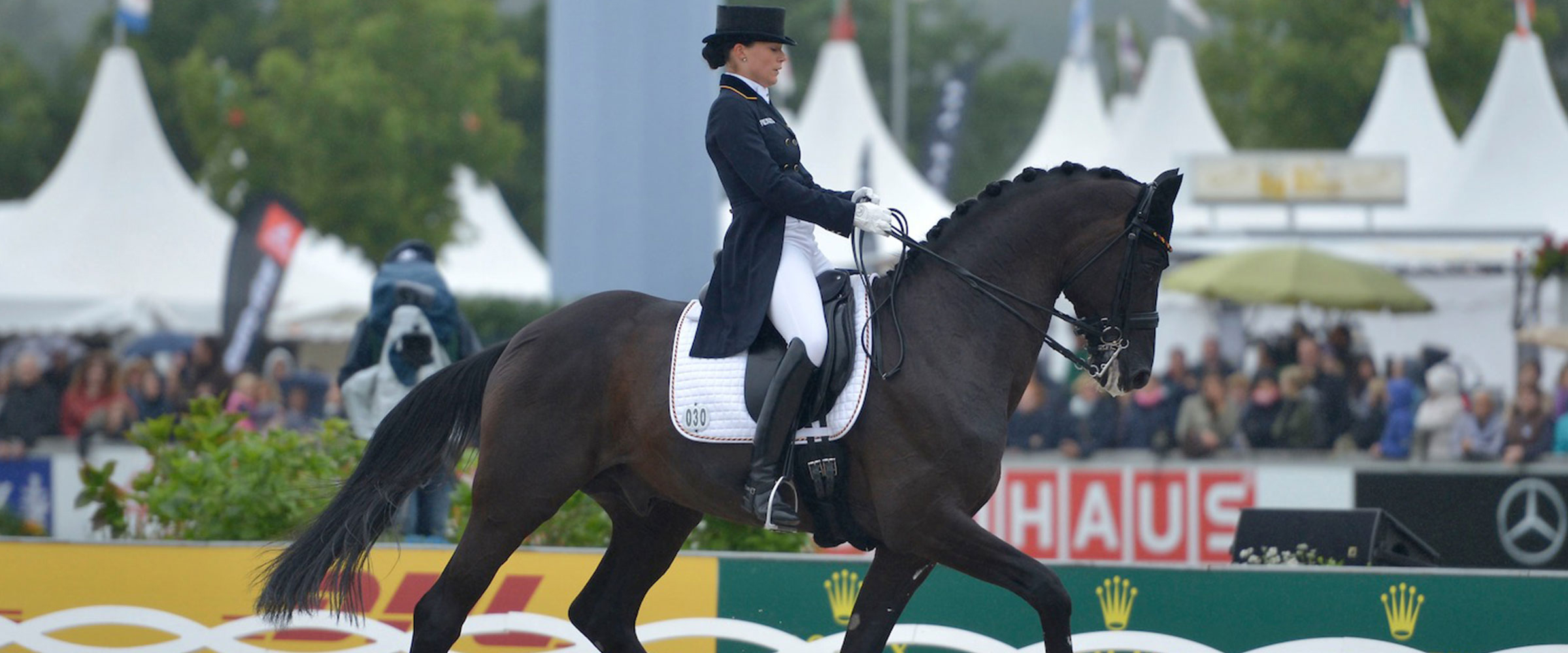 Kristina bei der EM 2015 in Aachen auf Desperados FRH