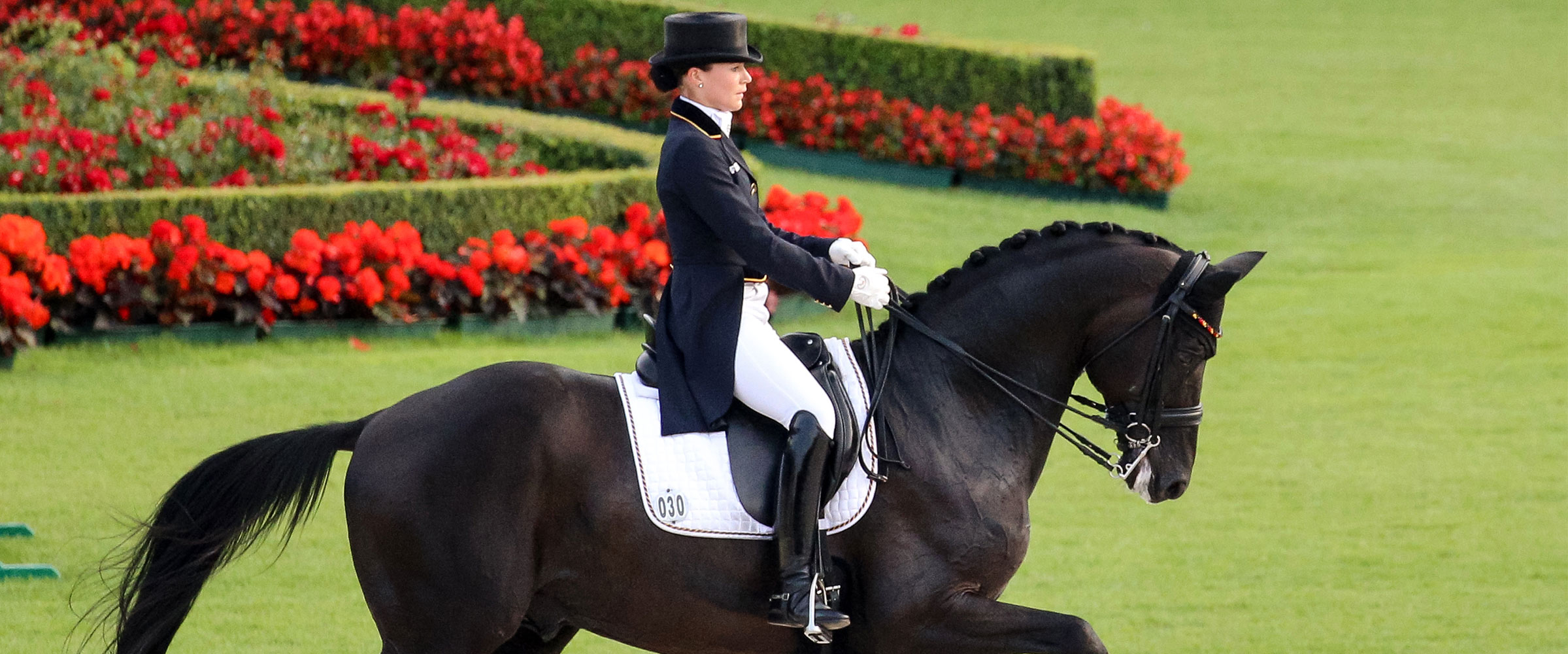 Kristina bei der EM 2015 in Aachen auf Desperados FRH